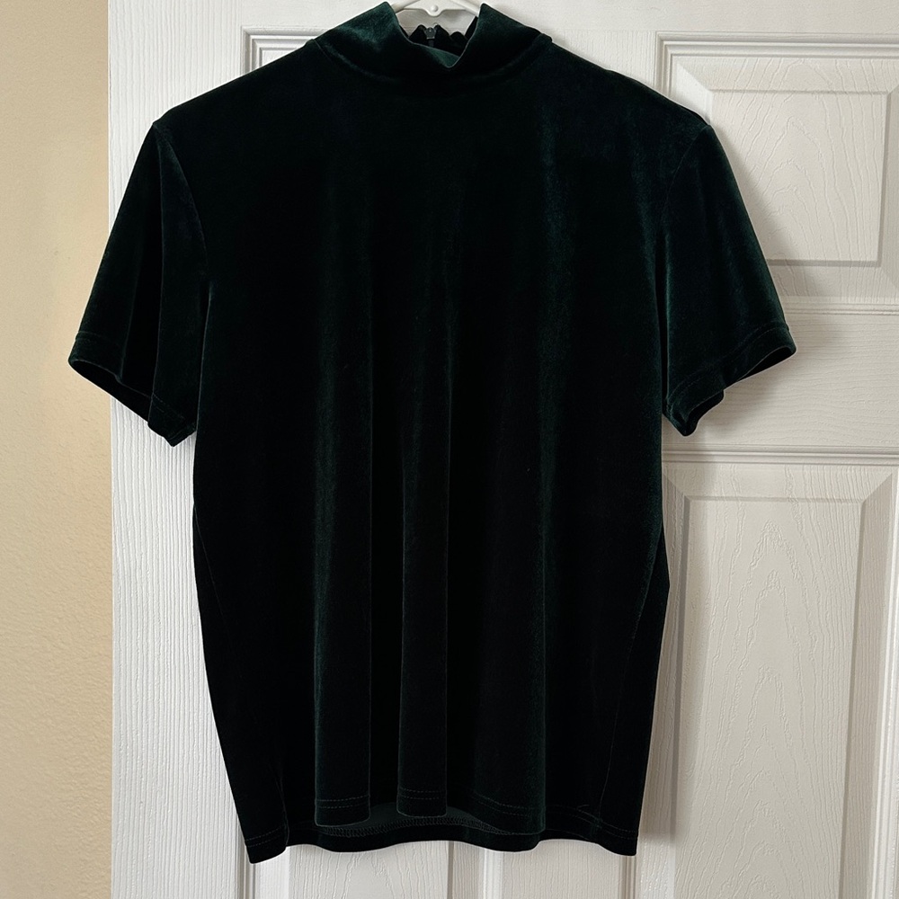 GAP Deep Green Velvet Turtle Neck